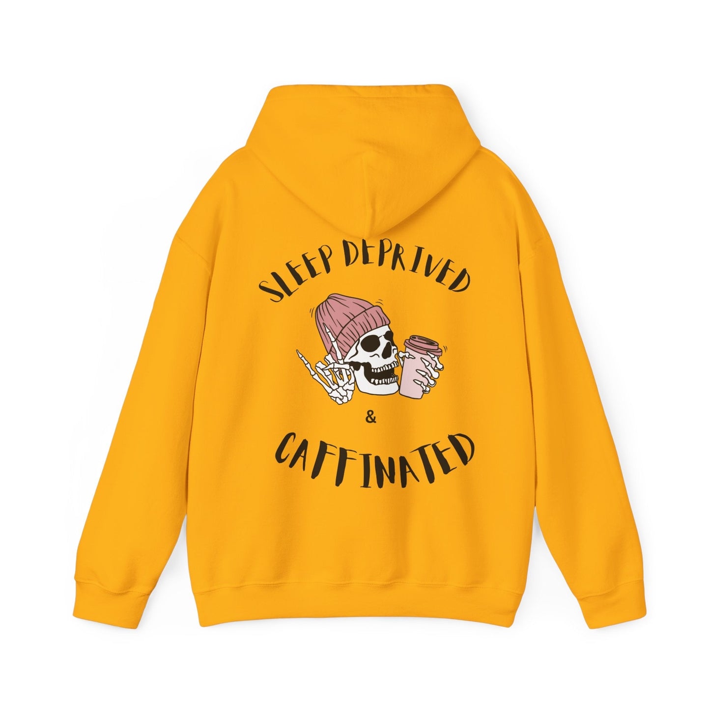 Sleep deprived and caffeinated skull hoodie!