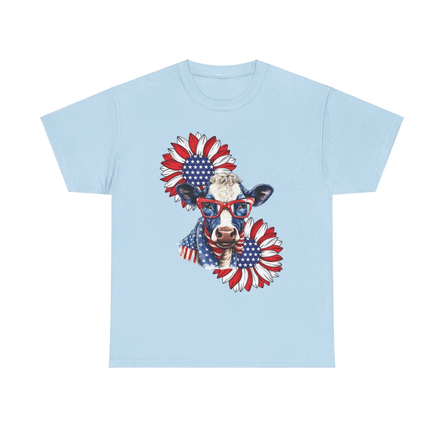 Red,White,Blue Cow T