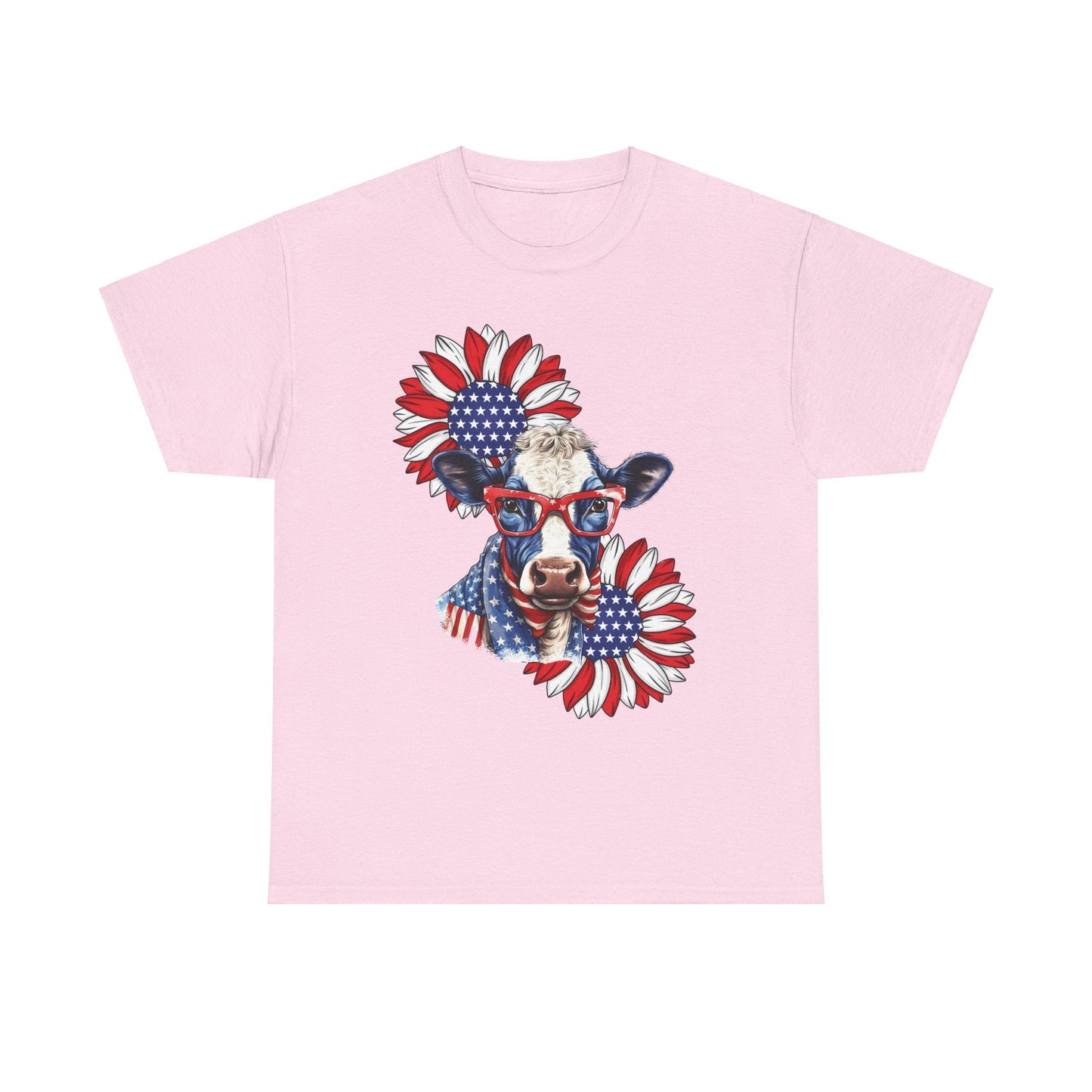 Red,White,Blue Cow T